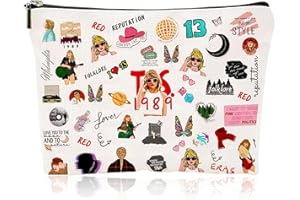 ZITUZY Taylor - Bolsas de maquillaje personalizadas, regalo para amantes de la música, regalo para mujeres, álbum inspirado, regalo para cantantes, multicolor, Moda