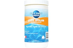 BLUE POINT COMPANY Ph Plus Piscine – Traitement Ph pour Piscine/Ph+ Poudre 1kg et 5kg – Permet d’Augmenter Rapidement Le Ph de l’Eau/Produit Conditionné en France (1KG)
