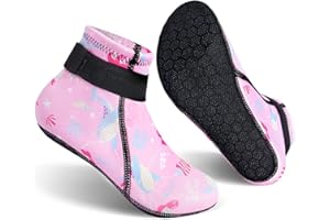 Gogokids Chaussettes en Néoprène 3mm pour Enfants, Chaussettes de Plongée Thermiques Antidérapantes pour Garçons, Filles, pour Natation, Surf, Plongée en Apnée, Rafting, Plage et Piscine