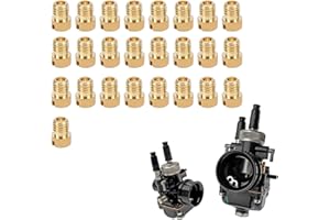OUKENS Kit getto principale carburatore, 55‑115 M5 25 pezzi Set getto ugello principale carburatore Sostituzione per Dellorto PHBG