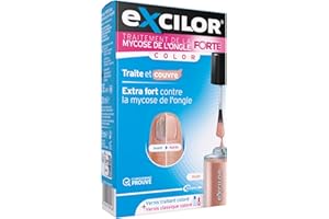 EXCILOR - Forte Color - Traitement de la Mycose De l’Ongle - Traite & Couvre - Traitement 30ml + Vernis à Ongle cosmétique 8ml - Cliniquement Prouvé* - Nude