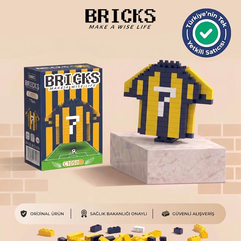 Bricks Taraftar Serisi C1050 Mini Blok Yapım Seti - Kutulu Ambalaj - Orijinal