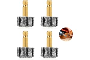 PEUTIER 4 Pezzi Smerigliatrice per Unghie per Cani, Punta Diamantata per Smerigliatrice per Unghie per Cani Compatibile con Casfuy per Cani di Taglia Grande Media e Piccola Tagliaunghie