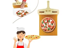 Egalit Pala per Pizza Scorrevole, pala pizza, pala per pizza, pala de pizza deslizante antiadherente, pala de pizza deslizante con mango para pizza, transferencia perfecta