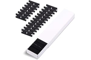 Ehdis 100 PCS Plastica Rasoio Raschietto Lame, 1,5 Pollici di plastica Rasoio Raschietto Lame Doppio orlato plastica seccatoio per Raschietto, Nero