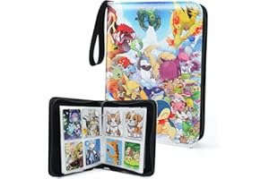 HYSINSE Álbum de recortes, álbum de tarjetas coleccionables, soporte para tarjetas,TCG, para colección de tarjetas,Regalo para Niños organizador ya que admite tamaños,de cromos, de estampas