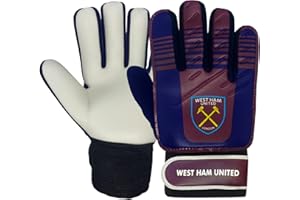 WEST HAM UNITED F.C. West Ham United Boys Gloves Goalie Goalkeeper Kids Youths OFFICIAL Football Gift