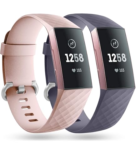 KUWAI Armband Für Fitbit Charge 3/4 – Geflochtenes Nylon Band Mit Edelstahlschließe | Atmungsaktiv, Einstellbar, Waschbar