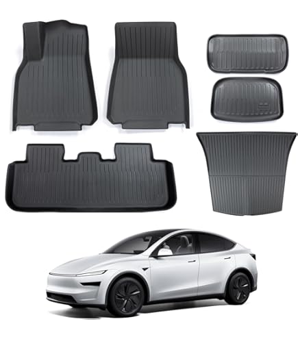 Tesvolution® Tesla Model Y Door Mat Rubber Mat 2022-2023 Waterproof Accessories Set Tesvolution® Tesla Model Y Door Mat Rubber Mat 2022-2023 Waterproof Accessories Set