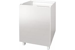 BERLIOZ CREATIONS Berlioz créations - Mueble bajo de Cocina con Puertas, Otros, Blanco Mate, 60 x 52