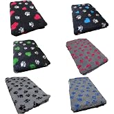 Vet-Bed Softbed Dry-Bed Dog Bed Dog Blanket Vetbed Drying Bed Non-Slip 22 mm Pile Height Dark Grey + Blue Heart 1 m x 1.60 m