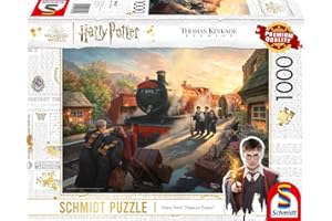 Schmidt Spiele Puzzle de 1000 Piezas de Thomas Kinkade, Wizarding World, Harry Potter, Hogwarts Express, 58428, Multicolor