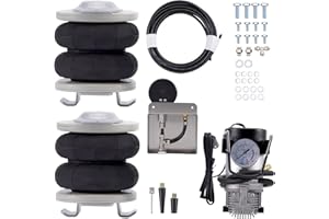 maXpeedingrods 2 x Suspensión neumática trasera + kit de compresor de 12 V para Fiat Ducato 1994-2024 4000 kg