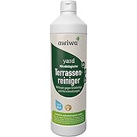 awiwa Terrassenreiniger, Moosentferner & Grünbelagentferner für Garten, Pflasterstein etc. - ohne Chemie - 1 Liter für…