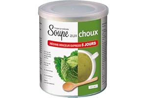 NUTRI EXPERT - Soupe aux choux vegan - Riche en protéines d'origine végétale & fibres - 11 vitamines & minéraux - Sans matière grasse - Cure express 5 jours - 250 gr