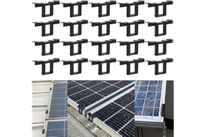 CHENKEE Pack of 20 Solar Panel Water Drain Clips 30 mm, Drainage Clips Photovoltaic Panels Water, Durable ABS Material Water Drain Clips PV Modules 30 mm for Water Drain Photovoltaic Panel Drain Clips