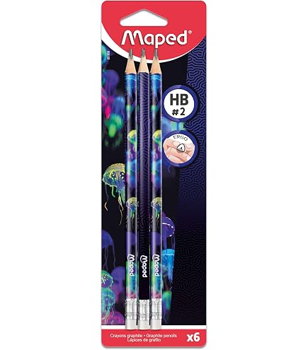 Pack De 6 Crayons à Papier Superman HB2 - Forme Triangulaire Ergonomique - Mine Résistante Et Facile à Tailler - Idéal école, Dessin, Bureau - 4