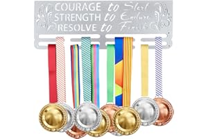 SUPERDANT Colgador de Medallas Correr Deportes Montado En la Pared Platino Valor Fuerza Resolver Medalla Titular para 40+ Medalla Titular Exhibición Medallas de Baloncesto