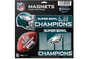 WINCRAFT NFL Philadelphia Eagles Super Bowl LII Champions Magnetset 3-teilig