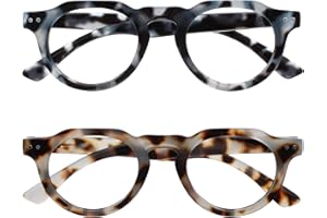 OPULIZE RIO Lunettes de Lecture Anti-Lumière Bleue - Monture Partie Supérieure Droite - Hommes Femmes - Charnières à Ressort - B53