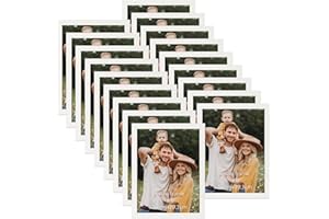 Hoikwo Multiples Juego de 18 Marco Fotos 15x20cm, Blanco Marcos de Fotos 15x20cm de PVC para Colgar en la Pared o Sobre la Mesa