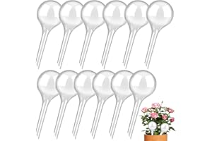 WWMILY 12 PCS Plant Watering Bulbs Automatic Watering Globes Plastic Self-Watering Globes Garden Water Device for Plant Indoor Outdoor (Color A)