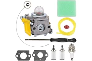 ZAMDOE 308054077 Carburateur pour Ryobi Homelite 308054043 308054015 308054028 308054034 309368003 985624001 25cc 26cc 30cc BC30 SS30 TP30 TP26 EX26 CS26 Coupe-Bordures Souffleur Débroussailleuse