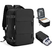 Sac à Dos Voyage Bergsalz 40x20x25 Cm - Ryanair/EasyJet, Ordinateur 15,6", Étanche - Kaki