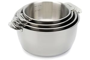 Bekaline 13606984 Select Série de 4 casseroles en acier inoxydable 14/20 cm sans poignée