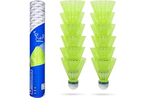Baozun Badminton Federbälle 12 Stück Badminton Bälle Shuttlecocks Badmintonbälle