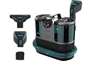 Cecotec Limpiador Aspirador de Tapicerias y Alfombras con Cable Conga 7000 Carpet&Spot Clean Steam Max. 1700W, Vapor, Depósito Agua Limpia 1600ml y Agua Sucia 950ml, Radio de Acción 9m