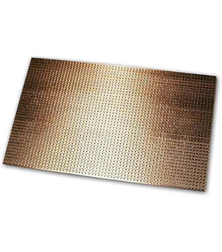 AERZETIX: Plaque Planche Feuille en cuivre pour Circuit imprimé 160/100/0.8mm 35µm résine epoxy Fibre de Verre C40585