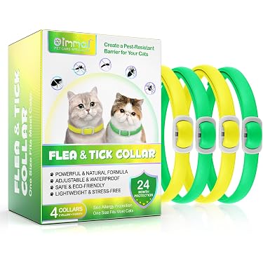 Kit 2+1 Collari Per Gatti: 2 Antipulci E Antizecche 8 Mesi + 1 Collare Calmante Con Oli Naturali, Regolabile E Impermeabile, Soluzione 2 In 1