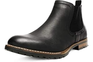 Bruno Marc Stivali da Uomo Chelsea Boots Impermeabili Stivaletti Elastico Outdoor Vintage Ankle Boot Classic Ankle Stivaletto in Pelle