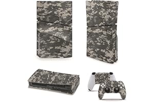 giZmoZ n gadgetZ GNG PS5 Slim Disk Console DIGITAL CAMO Skin Decal Vinal Sticker + 2 Controller Skins Set