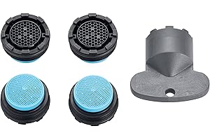 M21.5x1~13.5 - 15 l/min 4er Set Original PERLATOR® Einschraubstrahlregler inkl. Schlüssel