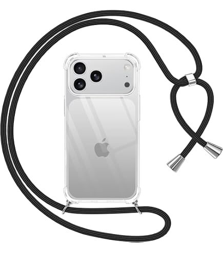 StilGut Cover Con Laccio Per IPhone 13 Pro: Custodia TPU Con Cordino Regolabile E Moschettoni, Verde Chiaro - 2