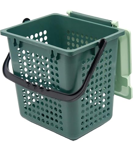 Cubo Basura 7 L Marrón Perforado – Para Residuos Húmedos, Ventilado Antiolores – Cocina, Baño