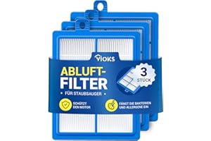 VIOKS Filtr do odkurzacza 3 x filtr lamelowy Erzsatz do Electrolux 900167768/2 EFS1W Hepa13 Hepa 13 filtr wymienny filtr do odkurzacza, filtr zapachowy, kaseta z filtrem powietrza wylotowego