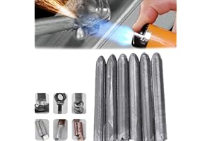 PELINUAR Low Temperature Universal Welding Rod,Metal Universal Low Temperature Easy Melt Welding Rods,Aluminum Welding Rods,Lighter Welding Rod,Easy Welding Rods for Metal Welding,Aluminum,Iron (6 Pcs)
