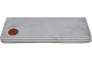BORN2REST Prime Cat Window Lounger for Cats, Windowsill with a Non-Slip Backing, Cat Bed Windowsill, 50 cm x 20 cm, Made in European Union (Grey Stripes, 50 x 20 x 3 cm)