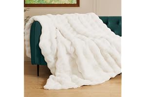 ORINOVA Flauschige Decke Beige 130x150 cm Kunstfell Kuscheldecke Flauschig Felldecke Warm Decken Plüschdecke Sofadecke Kuschelig Wohndecke Bett Fleecedecke