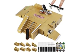 ideallife Finger Skateboard and Ramp Accessory Set, Skate Park Kit, Ramp Parts for Children, Fingerboard, Mini Finger Skateboard, Fingerboards, Ultimate Parks