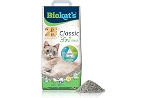 Biokat's Classic fresh 3in1 mit Frühlings-Duft - Klumpende Katzenstreu mit 3 unterschiedlichen Korngrößen - 1 Sack (1 x 10 L)