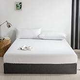 Good Nite Fitted Sheet 30 cm Extra Deep Fitted Sheet, Soft and Breathable, Machine Washable (White, 180 x 200 + 30)