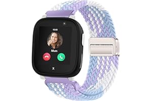 Issinlky Kinder Nylon geflochtene Band kompatibel mit Xplora X6, elastische magnetische Schnalle Band für Xplora X6 Play