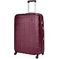 Senator Hard Shell Luggage Extra Large Size Lightweight ABS A207 | Check-In Luggage with Spinner Wheels 4 (Checked Luggage 32-Inch, Burgundy)