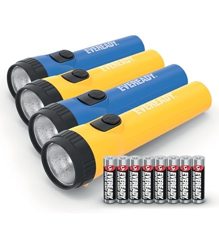 VARTA LED Outdoor Sports Torch F20 (5 Watt, Incl 2x LONGLIFE Power AA Batteries Flashlight Light Torch Lamp, IPX4 Splash-proof Housing