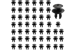 Biglumin 50 pcs Verkleidungsklammern befestigungsclips Passend für Volkswagen T4 T5 Transporter Transporter spreiznieten befestigungsclips auto Autoverkleidungsklammern Türverkleidungsklammern Schwarz