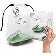 Manta Anti Breakage Hair Brush, Gentle Wet & Dry Hair Detangler Hairbrush for All Hair Types, Soft Scalp Shower Hair Brush, Promote Healthy Hair Growth, Hairbrushes for Women Men, Green